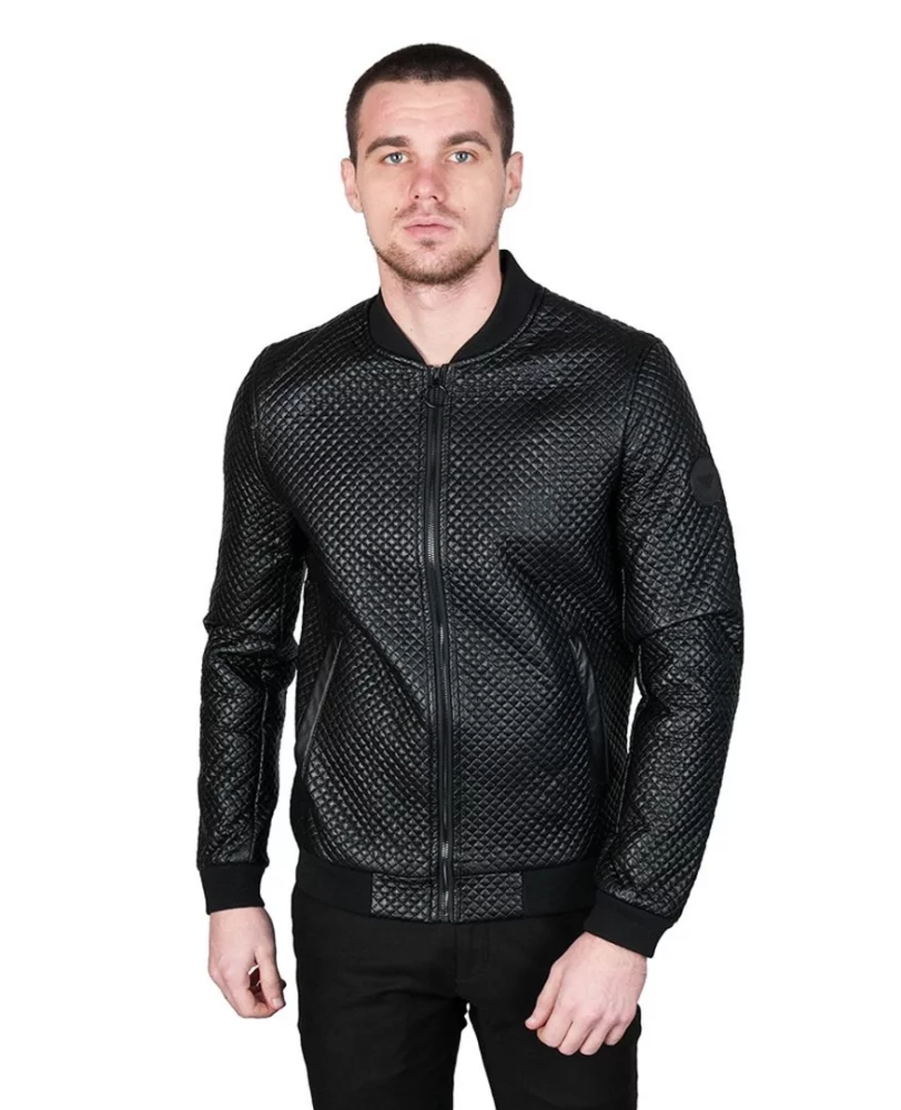 Шкіряний бомбер ARMANI