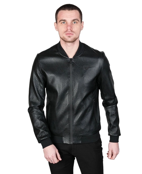 Шкіряний бомбер ARMANI