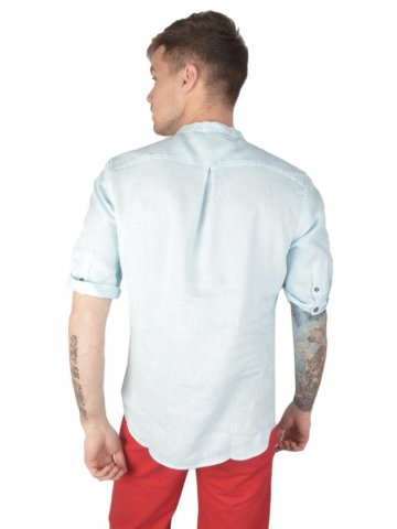Льняная рубашка Guttuso с коротким рукавом 61005-4
