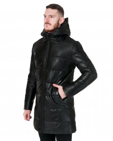 Кожаная зимняя куртка SPARKLE SHINE 9180