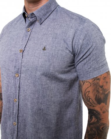 Рубашка легкая TONELLI SLIM FIT с коротким рукавом 02-151-01/K700-25